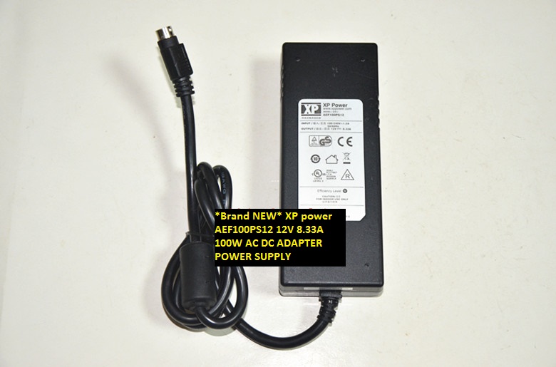 *Brand NEW* XP power 4pins 100W AEF100PS12 12V 8.33A AC DC ADAPTER POWER SUPPLY